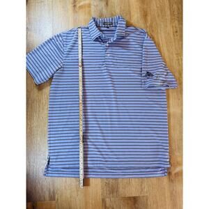 Peter Millar Polo Shirt Men's M Pastel light Purple, w/GlenOaks Country ClubLogo